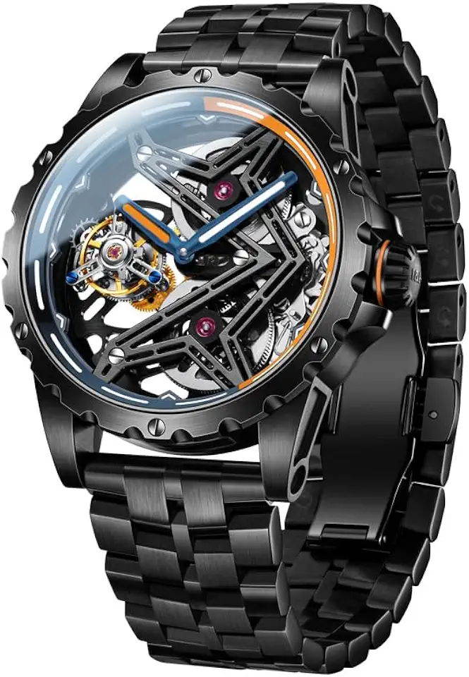 OLEVS 手錶 for 男士 防水 Mechanical 夜光Tourbillon
