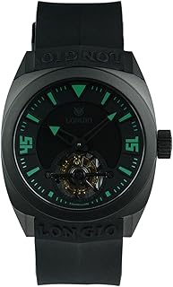 LONGIO Volcan Tourbillon 手錶 â Limited Edition of 100, Mechanical Tourbillon 60-Second Rotation, 42mm 鈦金屬 DLC Case,...