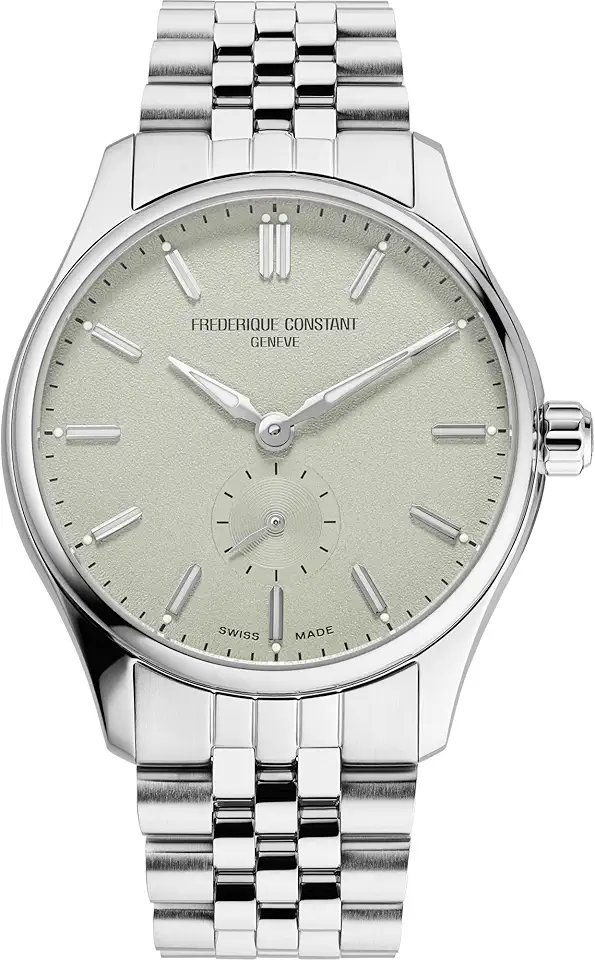 Frederique Constant 男士's Classic Swiss Made 自動機械 Silver 不鏽鋼 手錶, Sage Green Dial, Style: FC-530GR3B6B