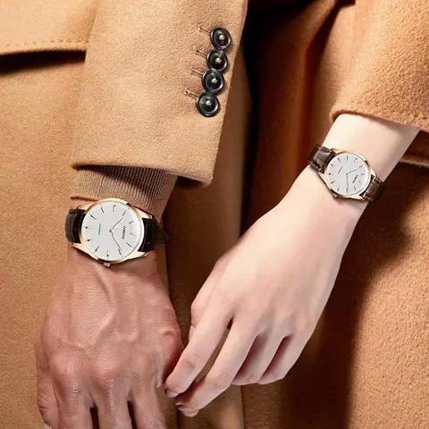 LOBININI Ultra-Thin 6mm Quartz Women's Watch Waterproof Luminous Simple Style Switzerland Luxury Brand Couple's Clock L3007