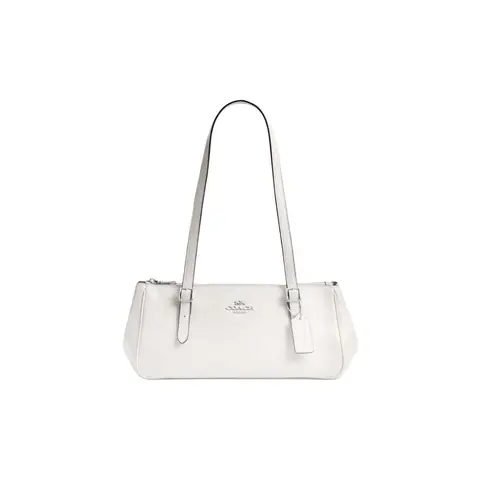 COACH Cow 皮革 Bowling Bag, Shoulder Bag Large 女士's White CBJ05-SVHA