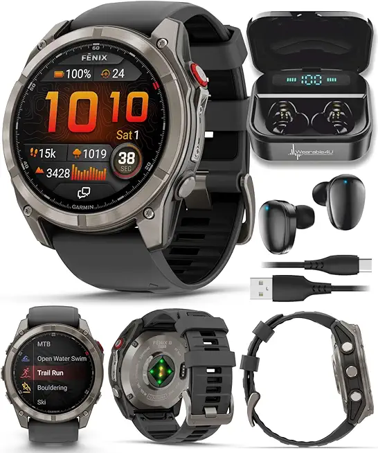 Wearable4U - Garmin Fenix 8 Pro 51mm AMOLED 藍寶石 高階 Connected Multisport GPS Smart手錶, inReach Technology, Tita...
