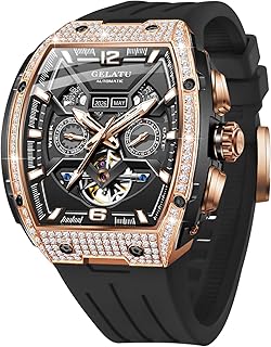 OLEVS GELATU 男士's 自動機械 Mechanical 手錶 Multi-Function Diamond Skeleton Dial 精品 藍寶石 水晶 50M 防水 ...