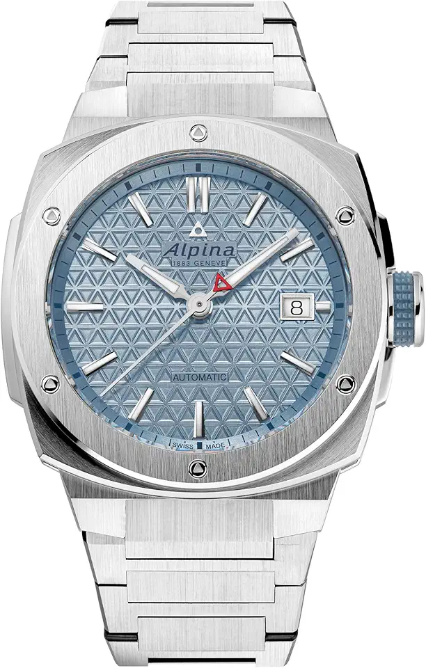 Alpina 男士's Alpiner Extreme Swiss Made 3-Hand Date 自動機械 手錶, 不鏽鋼 錶帶, 藍寶石 水晶, 41 x 42.5...