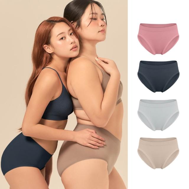 彈 力 服 貼 零 縫 線 感 受 【 M a r C e l l a 瑪 榭 】 件 組 - M I T 無 縫 抗 菌 內 褲 - 薄 感 中 高 腰 ( 女 內 褲 / 抗 菌 內 褲 / 無 縫 內 褲 )