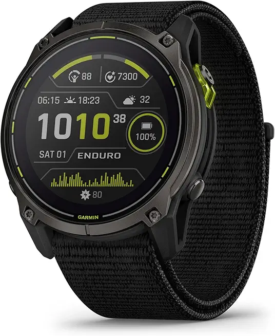 Garmin Enduro™ 3 – 51 mm, 太陽能, 藍寶石, Ultraperformance GPS Smart手錶, Extreme Battery Life, Detailed Mapping, Built-...